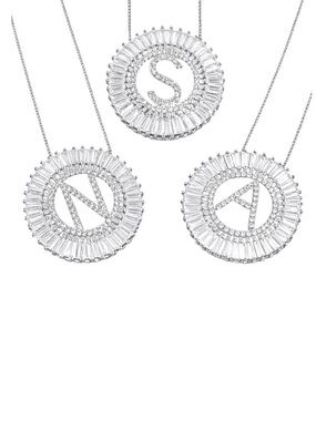 Austrian Crystals Initial Necklace The Tegai